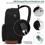 Laptop Backpack, Waterproof School Backpack With USB Charging Port For Men Women, Lightweight