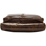 Berchirly Small Vintage Real Leather Travel Shoulder Bag Crossbody Handbag