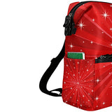 Colourlife Red Bright Rays Stylish Casual Shoulder Backpacks Laptop School Bags Travel Multipurpose