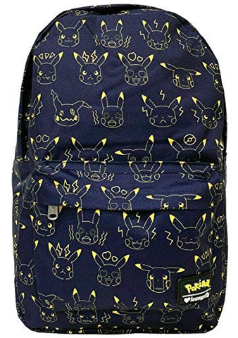 Loungefly x Pokemon Pikachu Expressions Nylon Backpack, Multicolored, One Size