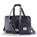 Arxus Travel Lightweight Waterproof Foldable Storage Carry Luggage Duffle Tote Bag (Black)