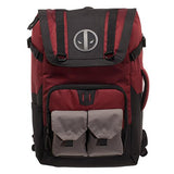 Marvel Deadpool Backpack - Black And Red Deadpool Backpack