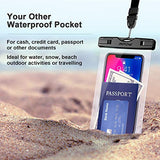 Mpow 097 Universal Waterproof Case, IPX8 Waterproof Phone Pouch Dry Bag Compatible for iPhone Xs Max/XR/X/8/8P/7/7P Galaxy up to 6.5", Protective Pouch for Pools Beach Kayaking Travel or Bath (2-Pack)