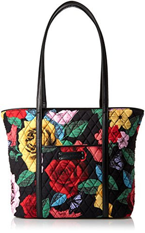 Vera Bradley Small Trimmed Vera, Havana Rose Black