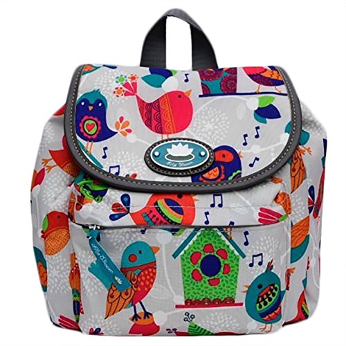 Lily Bloom Feather Weather Mini Backpack Birds Pattern