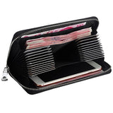 BOBILIKE Credit Card Holder RFID Blocking Wallet Leather ID Card Case for Women, Dark Blue