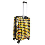 Ful Emoji 28in Spinner Rolling Luggage Suitcase Suitcase, Yellow