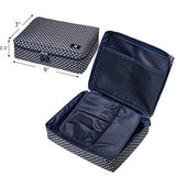 RoryTory 3pc Travel Packing Organizer Set For Shoe Bag - Cosmetic Toiletry - Bra Underwear Lingerie