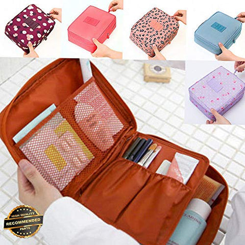 Gatton 1Г—Portable Travel Makeup Toiletry Case Pouch Flower Print Organizer Cosmetic Bag | Style