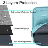 MOSISO Laptop Shoulder Bag Compatible with MacBook Pro 16 A2141/Retina 15 A1398, 15-15.6 inch Notebook, Polyester Messenger Carrying Briefcase Sleeve with Adjustable Depth at Bottom, Hot Blue