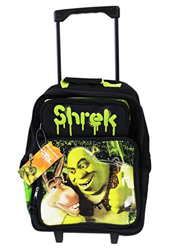 Donkey & Shrek best pals Rolling Backpack School Luggage Bag