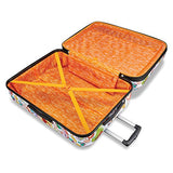 American Tourister Kids' Nickelodeon 90s Mash Up Hardside Spinner 28, White/Orange