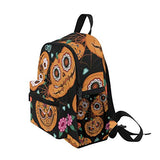Toddler Backpack Rose Sugar Pumpkin Flowers Spider Web Mini Preschool Bag for Unisex Kids