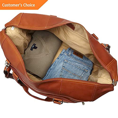 Sandover Piel Extra Large Zip-Pocket Duffel 3 Colors Rolling Duffel NEW | Model LGGG - 6393 |
