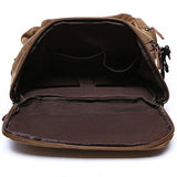Berchirly Vintage Canvas Backpack Laptop Rucksack Weekend Hiking Daypack Coffee