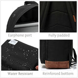 Vaschy Unisex Classic Lightweight Water-Resistant Campus School Rucksack Travel Backpack Bookbag