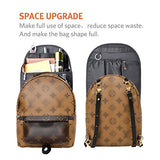 Bag in Bag Shoulders Bag Rucksack Insert Backpack Organizer fit MCM,Black (Large)