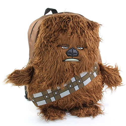 Star Wars Disney Chew Bacca 3D Plush Furry Arms & Legs Boys Brown 16" Backpack