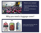 Youngerbaby Flower 3D Luggage Cover Spandex Travel Suitcase Protective 18"-30"