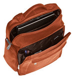 Mancini Leather Backpack with RFID Secure pocket for 15.6" Laptop in Cognac