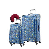 Atlantic Ultra Lite 4 | 21 and 28-Inch Expandable Spinners, Travel Pillow (Watercolor Blue)