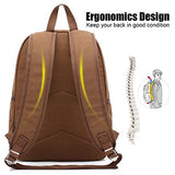 School Backpack,AUGUR Vintage Casual Canvas Backpack Travel Hiking Rucksack for Men Women