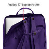 Fjallraven - Kanken Laptop 17" Backpack for Everyday, Purple