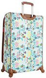 Lily Bloom Luggage Large Expandable Design Pattern Suitcase With Spinner Wheels For Woman (Aquarium