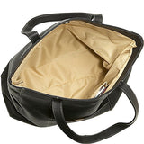 Ledonne Leather Large Slip Pocket Tote, Black
