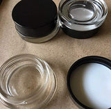 Concentrate Container 7ml Glass Jars low Profile - (30 count) - Cosmetics Jars - Lip Balm Containers - Make-up Containers -Wax Dab Jars