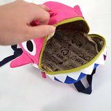 EDITHA 3-6 Year Old Children Dinosaur Backpack School bag with Safety Leash Anti-lost (2626Pink)