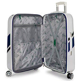 Santa Barbara Polo Racquet Club Ribbon Collection Expandable 3 Piece Luggage Set (Blue Ribbon)