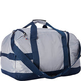 Sailorbags Silver Spinnaker Cruiser Duffel (Silver With Blue Trim)