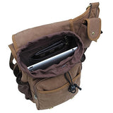 Koolertron Mens Boys Vintage Canvas Shoulder Military Messenger Bag Sling School Bags Chest