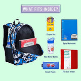 Wildkin 15 Inch Kids Backpack for Boys & Girls, 600-Denier Polyester Backpack for Kids, Features Padded Back & Adjustable Strap, Perfect Size for School & Travel Backpacks, BPA-free (Blue Camo)