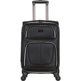 Kenneth Cole Reaction Lincoln Square 20" 1680D Polyester Expandable 4-Wheel Upright, Black