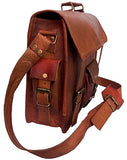 Handmadecraft Leather Unisex Real Leather Messenger Bag For Laptop Briefcase Satchel ...