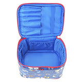 Hello Kitty Makeup Train Case Cosmetic Bag Holder Travel Organizer Water-Resistant Portable