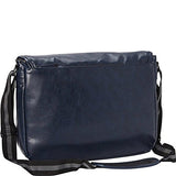 Ben Sherman Keats Grove Leather Single Compartment Flapover Messenger Bag Black