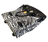 Trendyflyer Computer/Laptop Rolling Bag 2 Wheel Case Blk Zebra Stripes