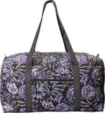 Vera Bradley Women's Packable Duffel Bag Lavender Bouquet One Size