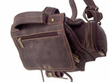 David King & Co. Mid Size Top Handle Backpack Distressed, Cafe, One Size