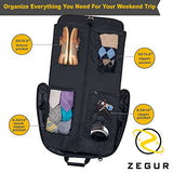 ZEGUR Suit Carry On Garment Bag for Travel & Business Trips With Shoulder Strap