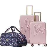 Macbeth Women'S Vacay 3 Piece Nested Luggage Set, Pink