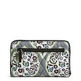 Vera Bradley Women's RFID Turnlock Wallet-Signature, Heritage Leaf, One Size
