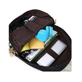 S Kaiko Grid Pattern Canvas Backpack School Backpack For Women And Men School Bag Daypack