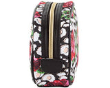 Betsey Johnson Roses Over Cheetah Cub Singular Cosmetic Case, Roses Over Chetah, One Size