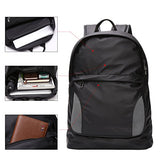 Bison Denim Classic Water Repellent Backpack Computer Travel Hiking Laptop Backpacks Daypack Black