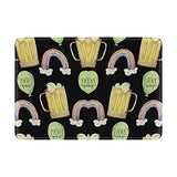 Cartoon Rainbow Beer Genuine Leather UAS Passport Holder Travel Wallet Cover Case