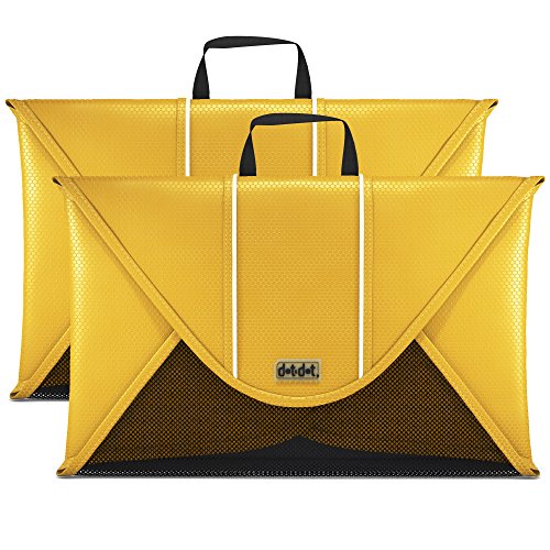 Travel Packing Organizers for Clothes - Travel Accessories Organizer (2-piece set, Yellow)